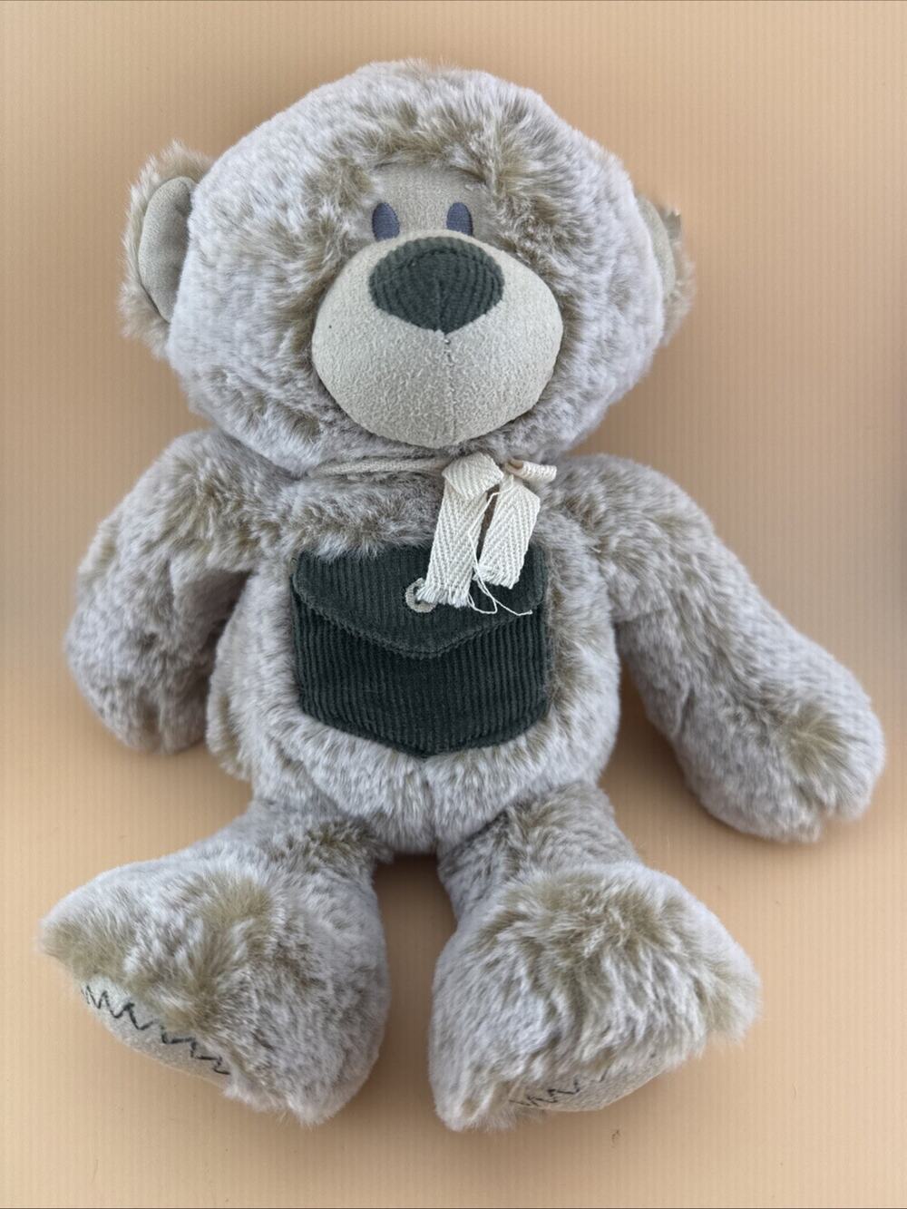 Demdaco Pocket Prayer Teddy Bear Plush Religious Stuffed Animal Brown Soft 11”